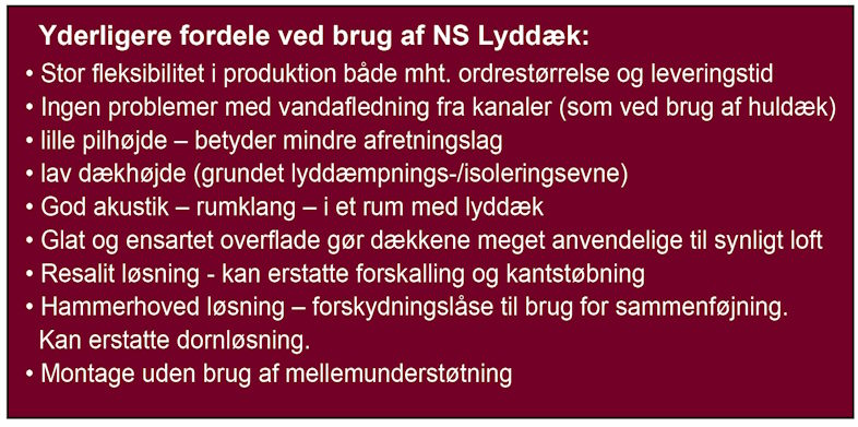 Niss Sørensen lyddæk - formidabel lyddæmpnings- og isoleringsevne