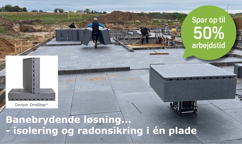 Banebrydende løsning: Isolering og radonsikring i én plade