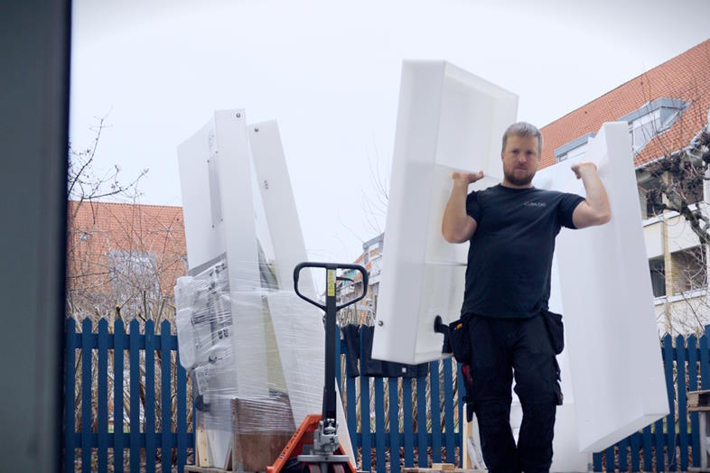 Midlertidige bad- og toiletkabiner optimerer byggepladsen 