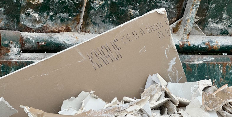 Genanvendelig gipsplade