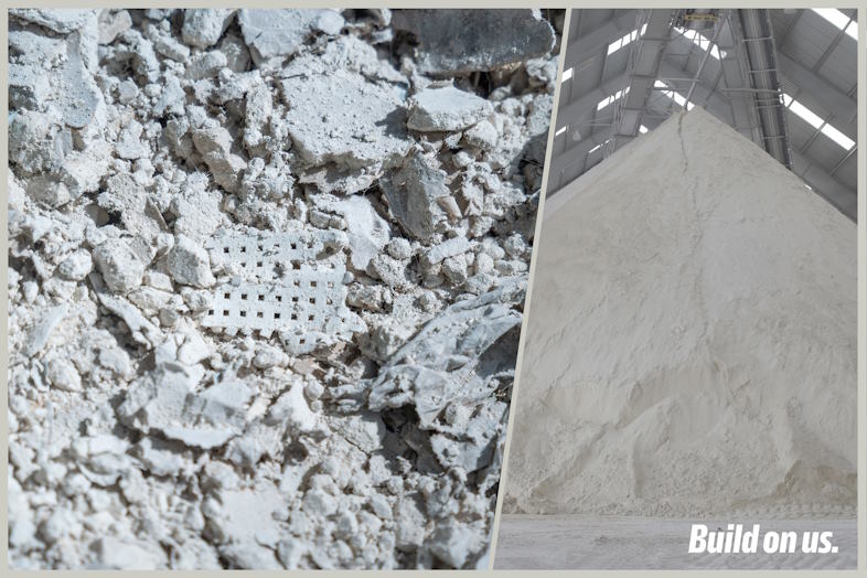 50% genanvendt gips i Knaufs gipsplader fra 2025