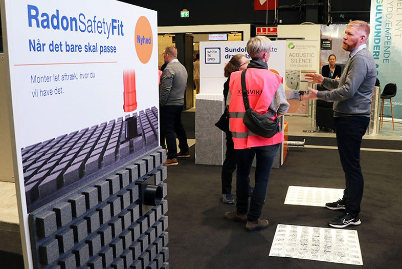 RadonSafetyFit er en fleksibel kobling, som letter indbygning af forsvarlig radonsikring