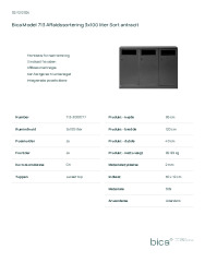 Bica Model 713 Affaldssortering 3x100 liter