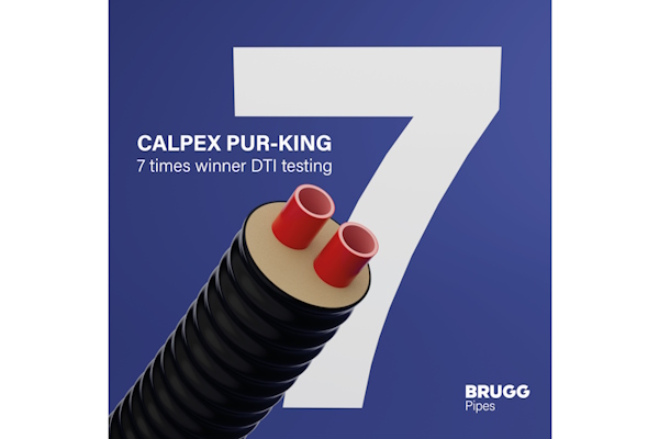 CALPEX PUR-KING fra BRUGG Pipes igen vinder af DTI-test