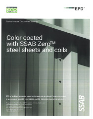 EPD Color Coated SSAB Zero Steel