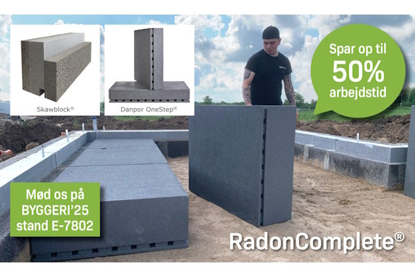 Radoncomplete® effektiviserer byggeriet og sparer CO₂